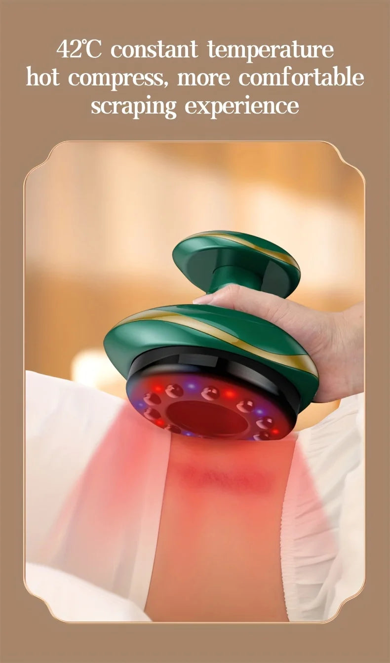 Electric Massage Meridian Brush Universal Body Dredging Cupping Scraping Instrument Abdominal And Back Massager For Home