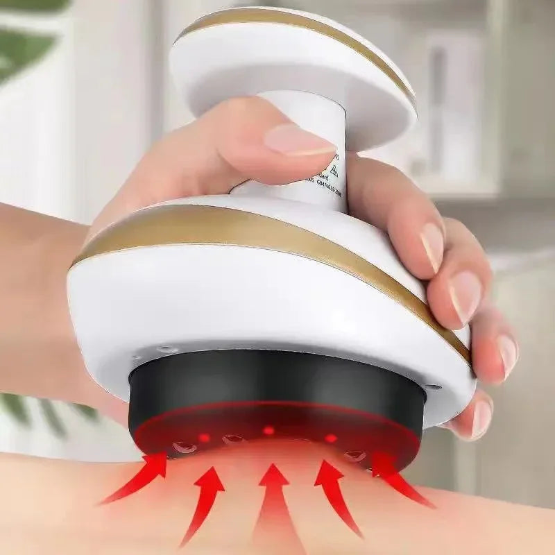 Electric Massage Meridian Brush Universal Body Dredging Cupping Scraping Instrument Abdominal And Back Massager For Home