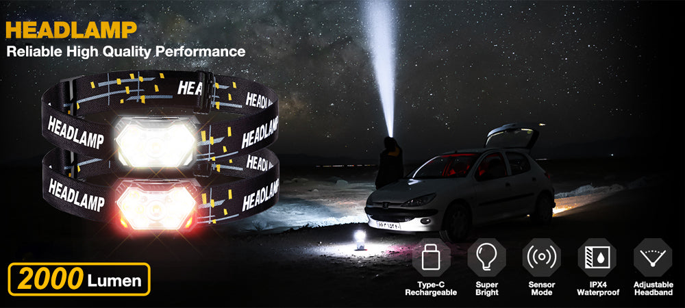 9 Led Strong Light Headlamp USB Rechageable Motion Sensor Headlight Portable Fishing Camping Outdoor Head Lamp Work Flashlight