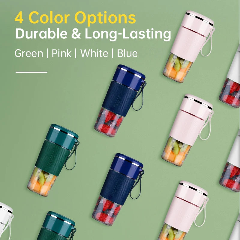 Mini Portable Juicer Bottle USB Charging Electric Juice Cup Home Multi-functional Automatic Fruit Blender For Home Kitchen