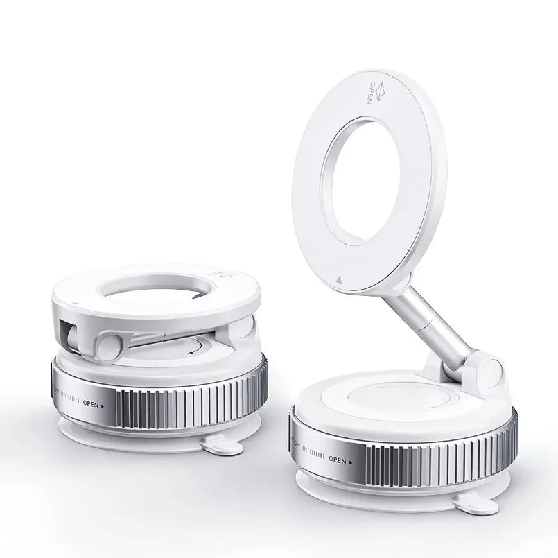 Magnetic Car Phone Holder 360° Rotation Folding With Vacuum Suction Cup. Car/Gym/Driving Phone Holder