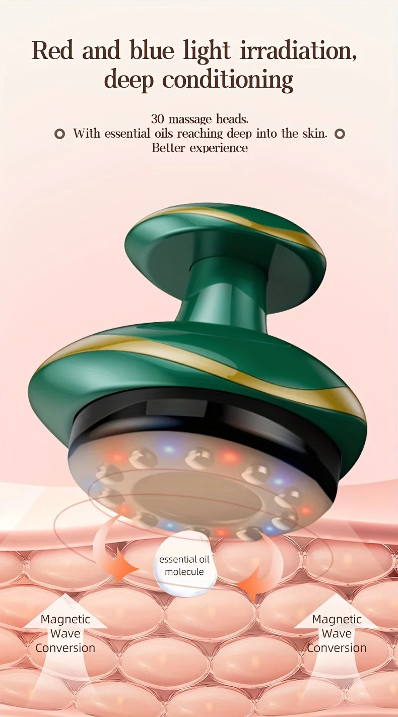 Electric Massage Meridian Brush Universal Body Dredging Cupping Scraping Instrument Abdominal And Back Massager For Home