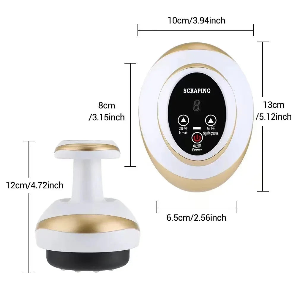 Electric Massage Meridian Brush Universal Body Dredging Cupping Scraping Instrument Abdominal And Back Massager For Home