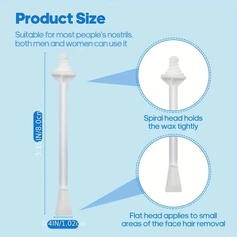 Nose Wax Sticks 100/60/40/10PCS Nose Wax Applicators For Painless Nose Hair Removal Tool Wax Accessories Beeswax Safe