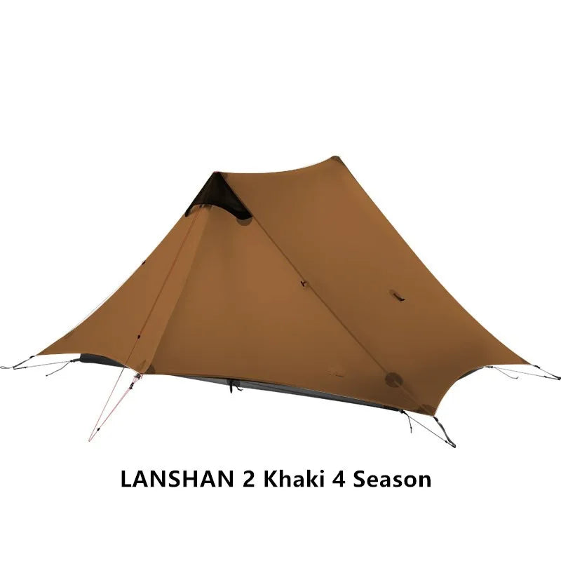 2024 New Version FLAME'S CREED LanShan 2 Person Oudoor Ultralight Camping Tent 3 Season Professional 15D Silnylon Rodless Tent