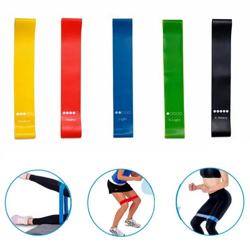 5× TPE Resistance Bands Fitness Set Rubber Loop Bands Strength Training Workout Expander Yoga Gym Equipment Elastic Rubber Loop