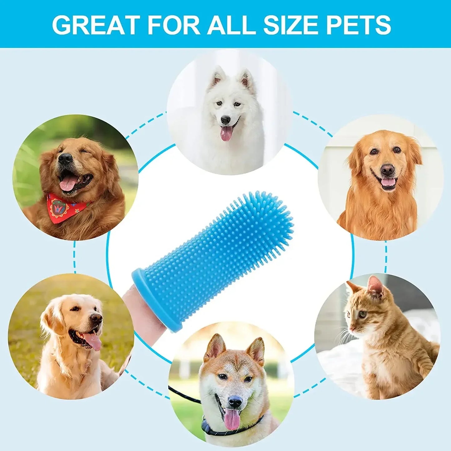 FUR SMILE soft dental finger brush