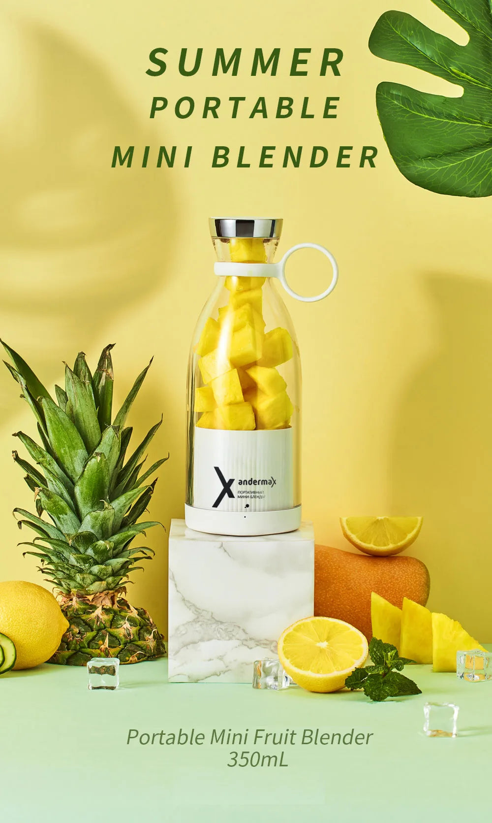 Mini Portable Blender Electric Juicer Fruit Mixers Fruit Extractors Smoothies Mixer Multifunctional Juice Maker Machine Blender