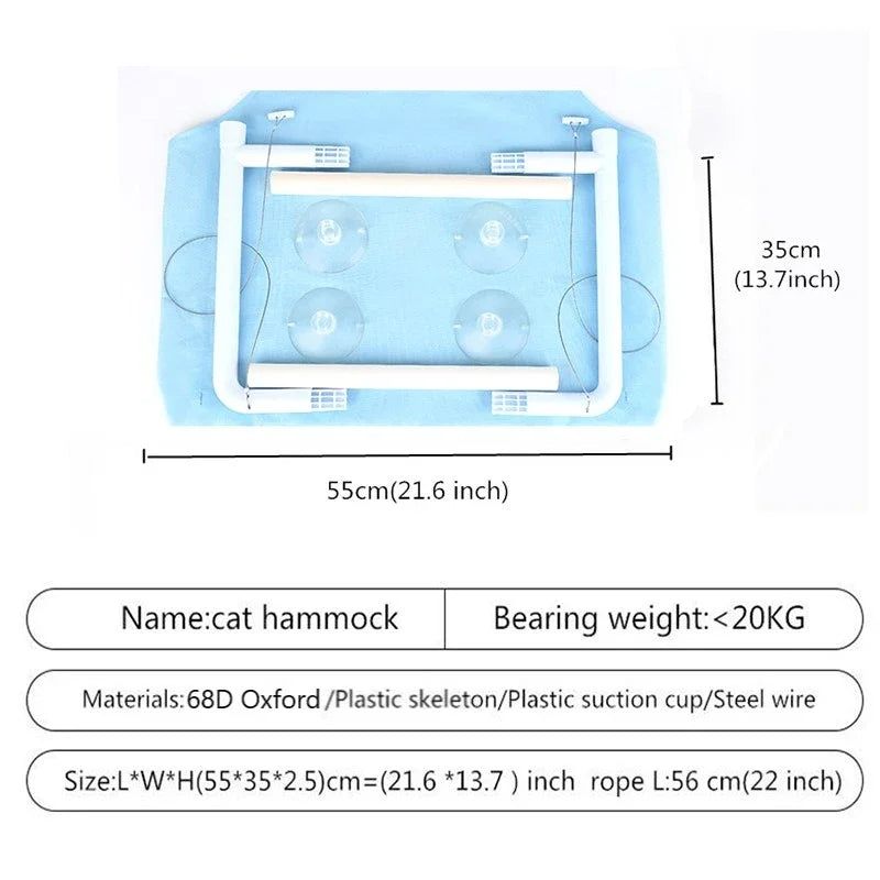 Cat hammock hanging bed bearing 20 kg comfort