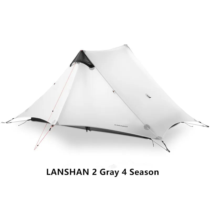 2024 New Version FLAME'S CREED LanShan 2 Person Oudoor Ultralight Camping Tent 3 Season Professional 15D Silnylon Rodless Tent