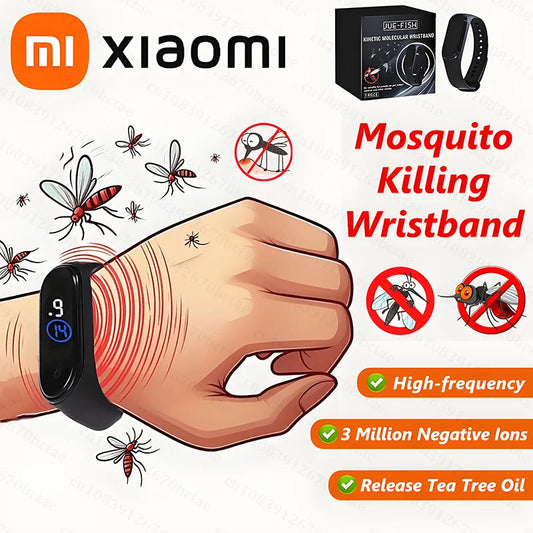 ‌Xiaomi Ultrasonic Mosquito Killer Wristband Wearable Physical & Ultrasonic Non-Chemical For Home&Outdoor Prevent Mosquito Bites