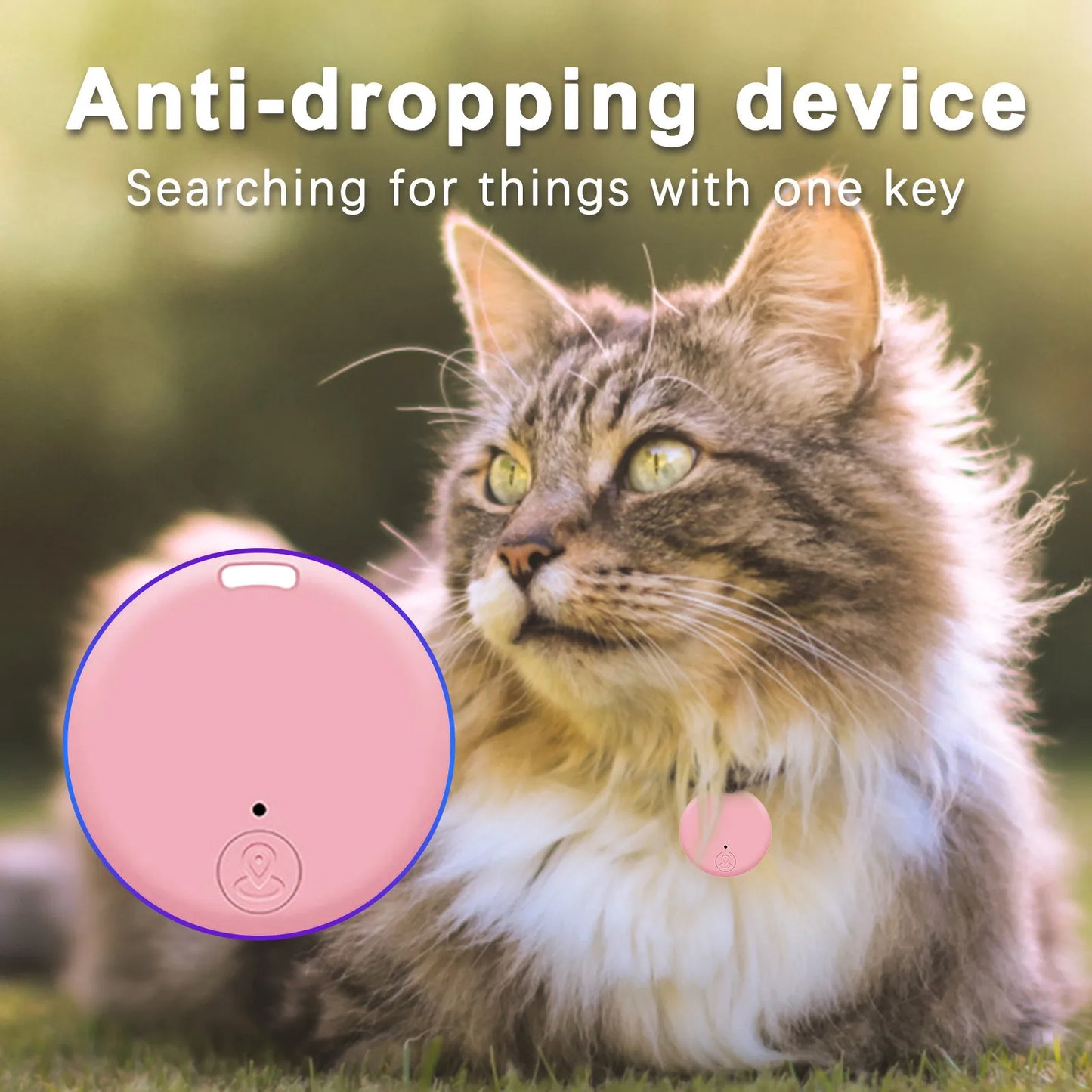 Mini GPS Locator AntiLost Alarm Wallet Keychain
