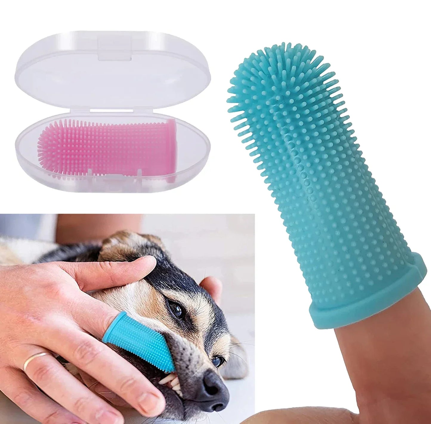 FUR SMILE soft dental finger brush