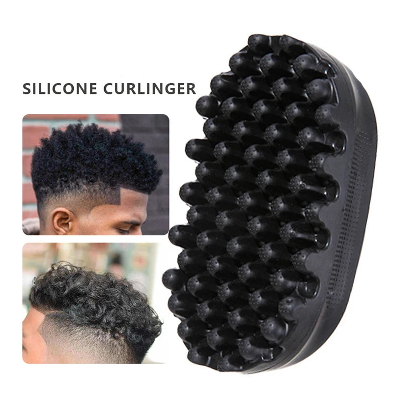 Professional Curly Hair Sponge Twist Brush Magic African Coil Wave Dreadlock Natural Hairbrush Afro Hair Styling Tool Salon