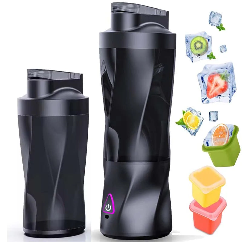 Wholesale Electric Rechargeable Personal Juicer Cup Portable USB Battery Operated Smoothie Push Button UK Outdoor Household