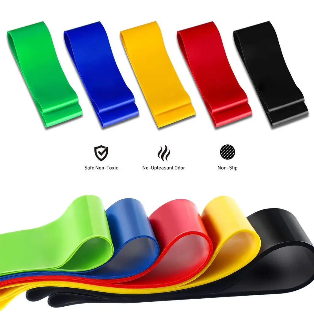 5× TPE Resistance Bands Fitness Set Rubber Loop Bands Strength Training Workout Expander Yoga Gym Equipment Elastic Rubber Loop