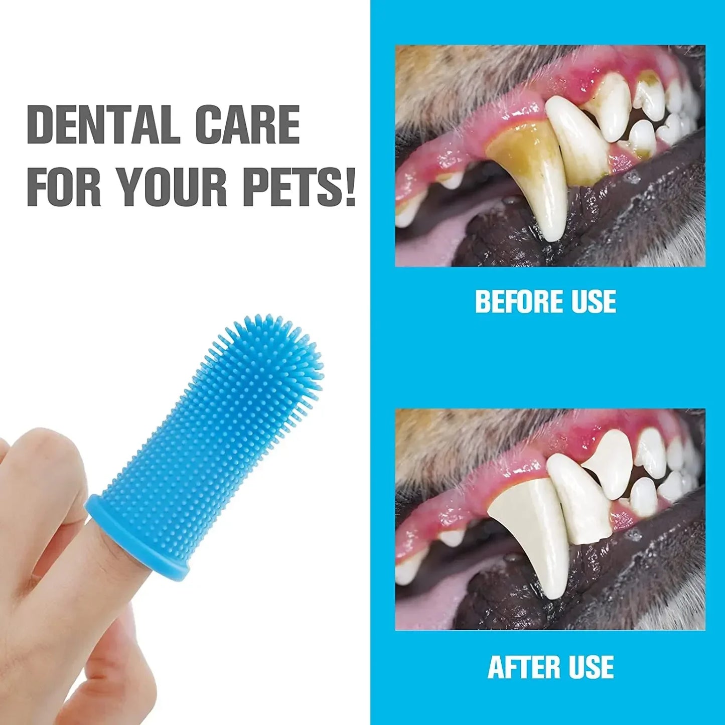 FUR SMILE soft dental finger brush