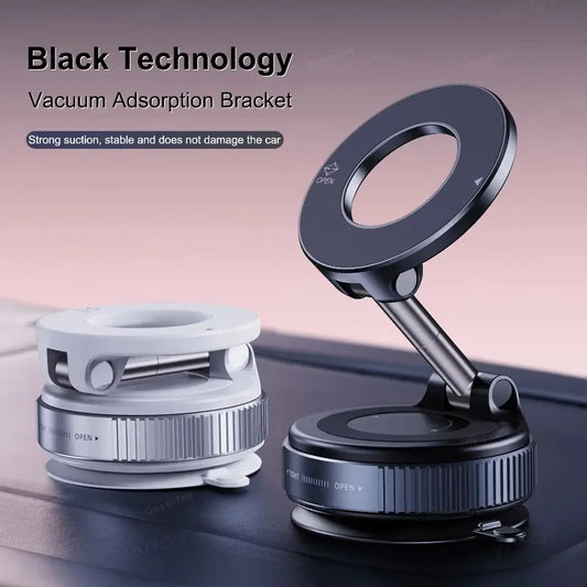 Magnetic Car Phone Holder 360° Rotation Folding With Vacuum Suction Cup. Car/Gym/Driving Phone Holder