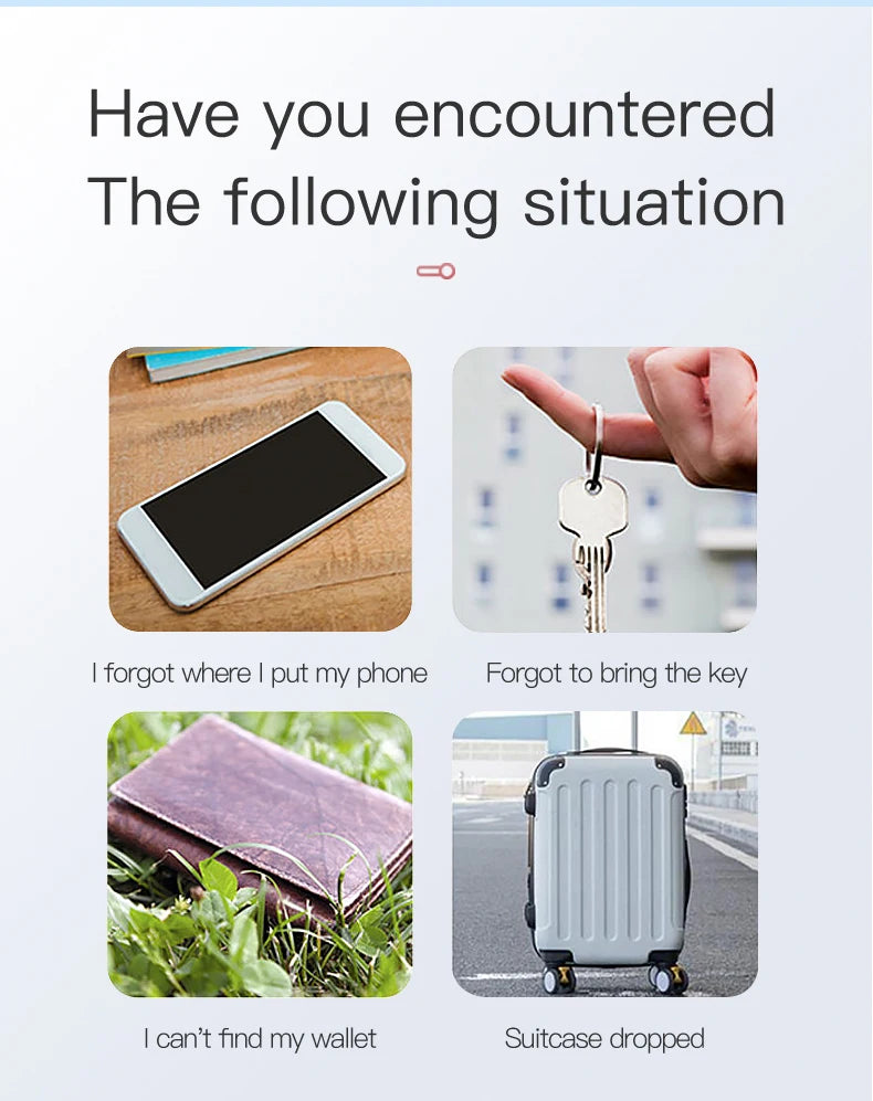 Mini GPS Locator AntiLost Alarm Wallet Keychain