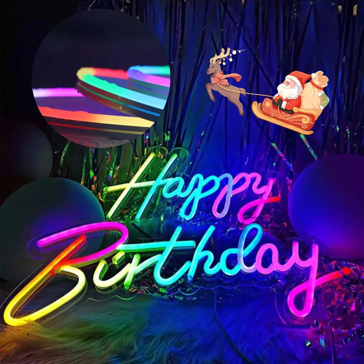 1-5m USB LED Strip Light RGB Neon Waterproof Flexible Ribbon Tape Bluetooth App Remote Control Home Room Decoration Music Sync