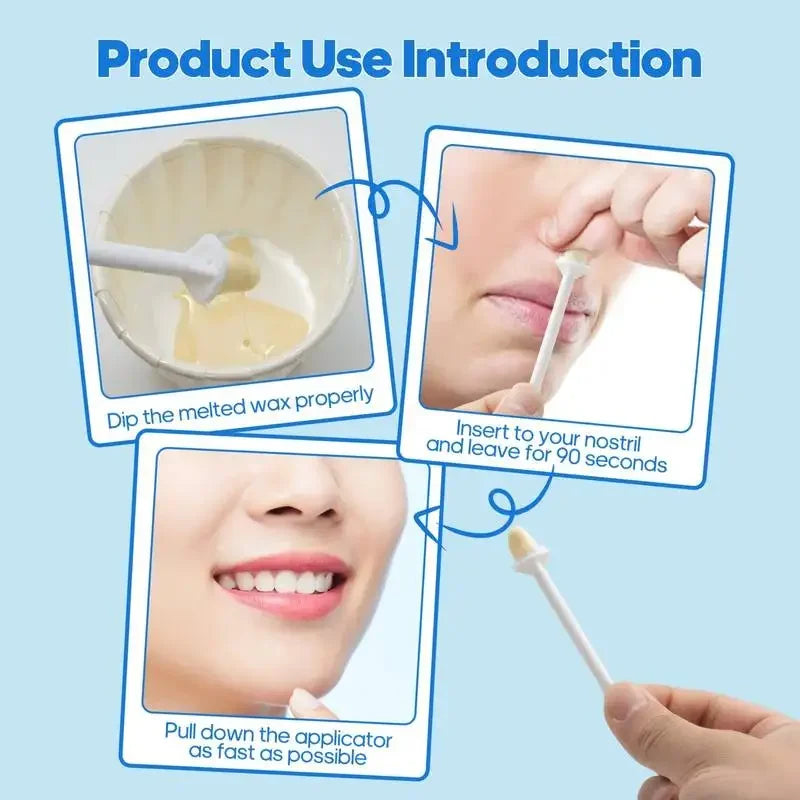 Nose Wax Sticks 100/60/40/10PCS Nose Wax Applicators For Painless Nose Hair Removal Tool Wax Accessories Beeswax Safe